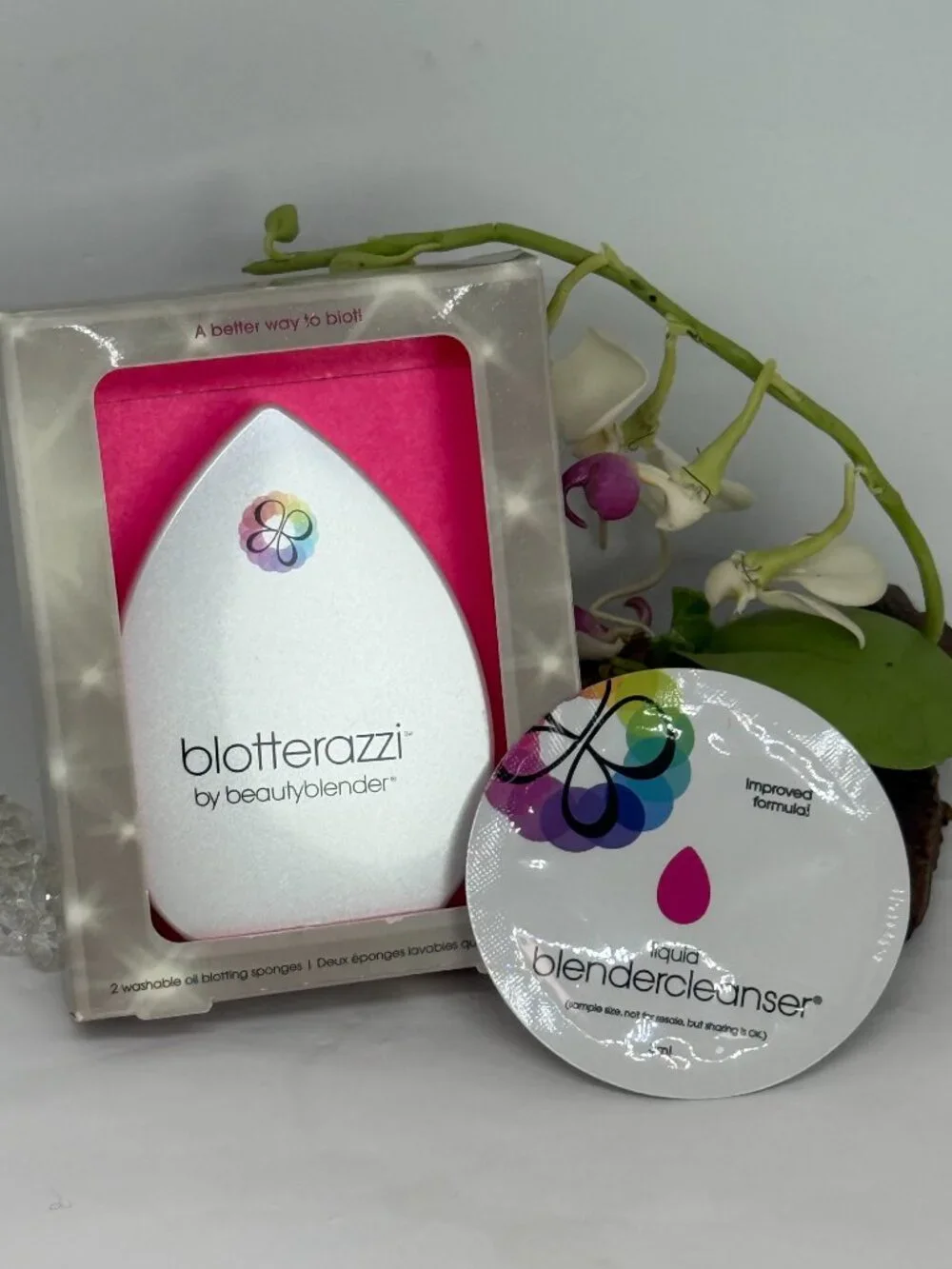 BeautyBlender Blotterazzi 2 Pc Oil Blotting Makeup Sponge - New in Box Authentic